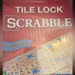 Tile Lock Scrabble Hasbro, New/Sealed. Winning Moves Brand, 2-4 players. Ages 8+